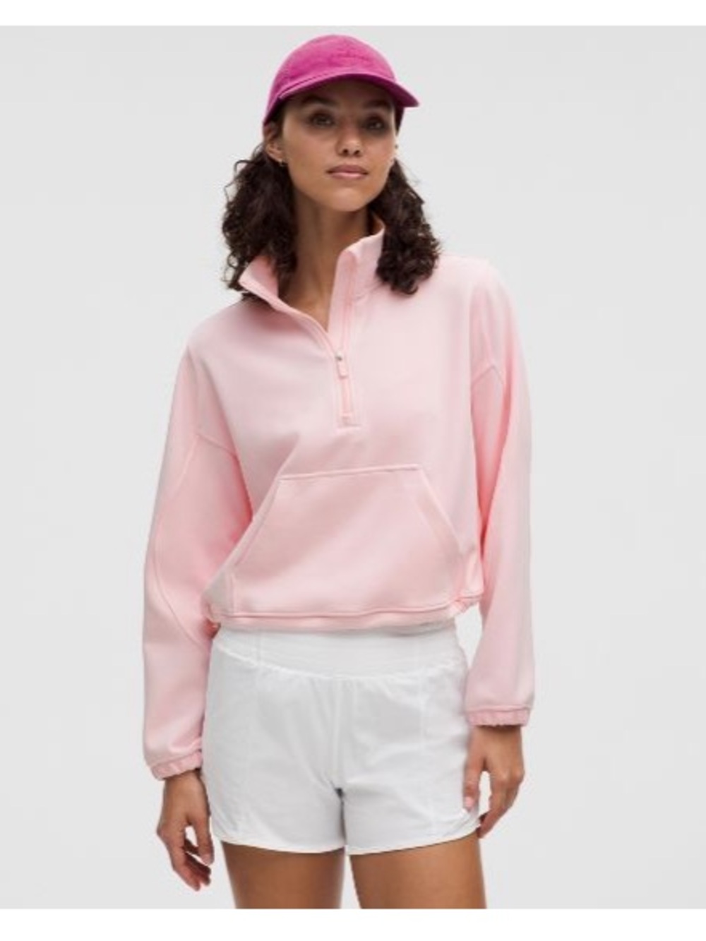 lululemon athletica Pink Half-Zip Pullover Sweater